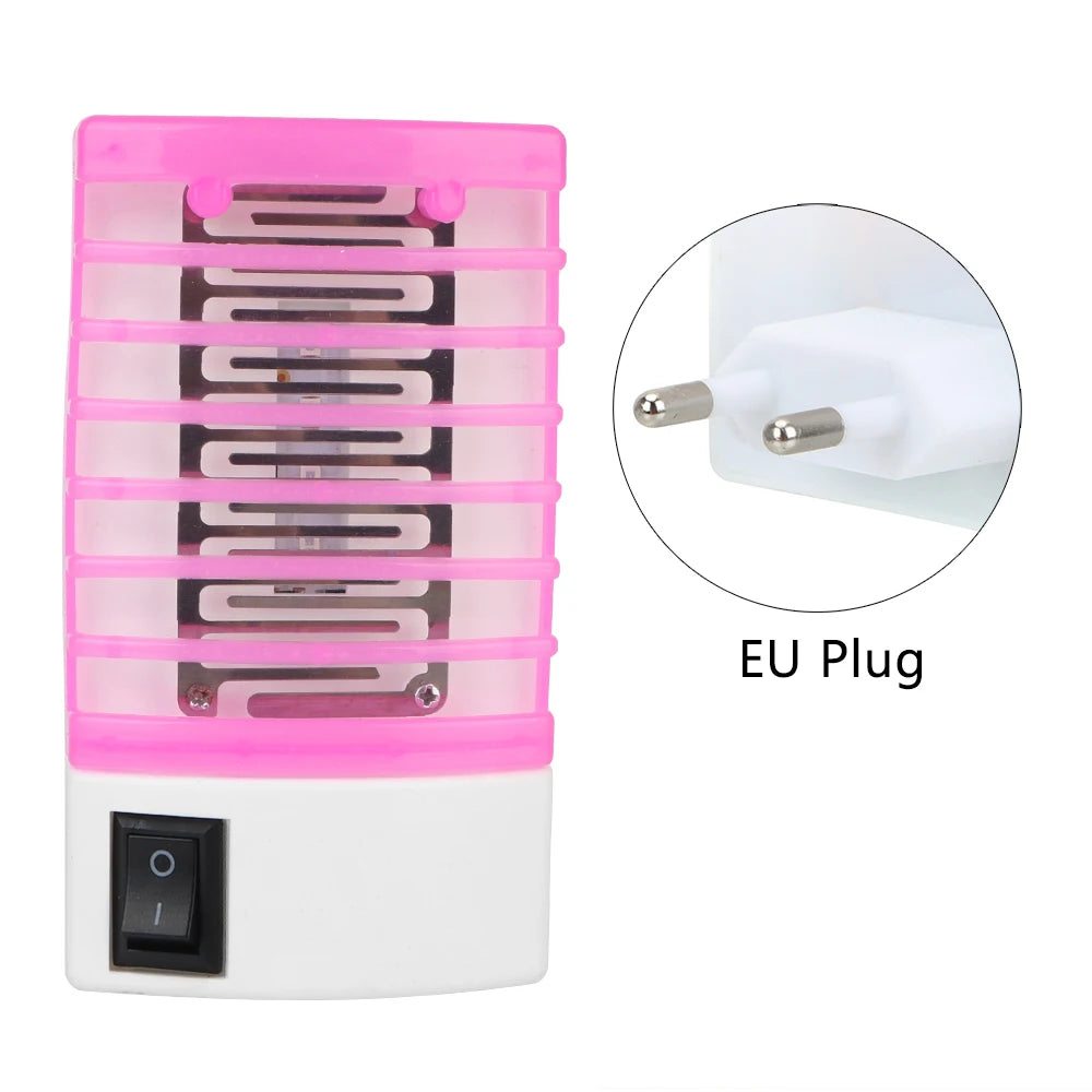 lampe anti moustiques électrique piège insectes moderne prise us eu lumière blanche rose verte