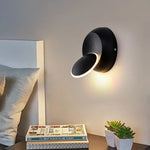 lampe murale led moderne minimaliste fixée mur interrupteur tactile noir blanc