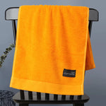 serviettes coton absorbantes rayées moderne orange blanc gris clips toilette durable qualité