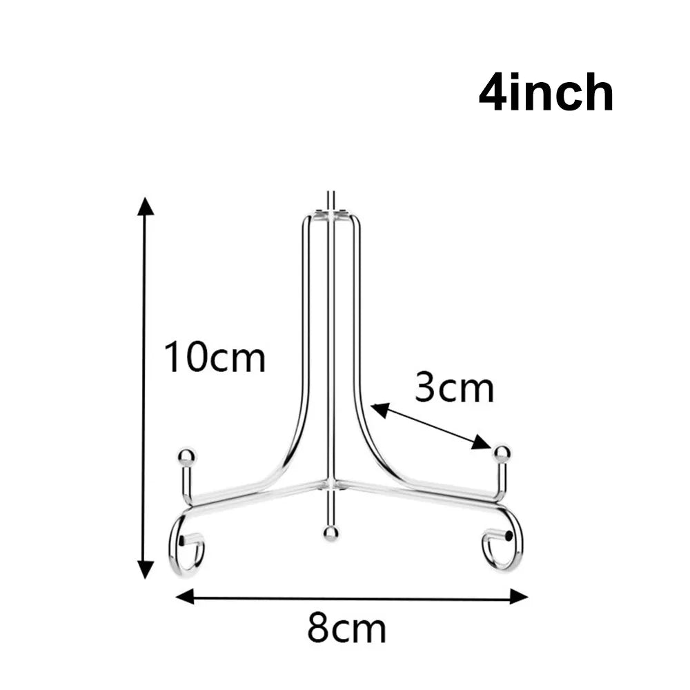 supports assiettes réutilisables or argent modernes clips élégants 10 12 cm
