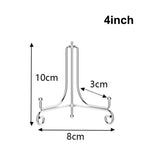 supports assiettes réutilisables or argent modernes clips élégants 10 12 cm