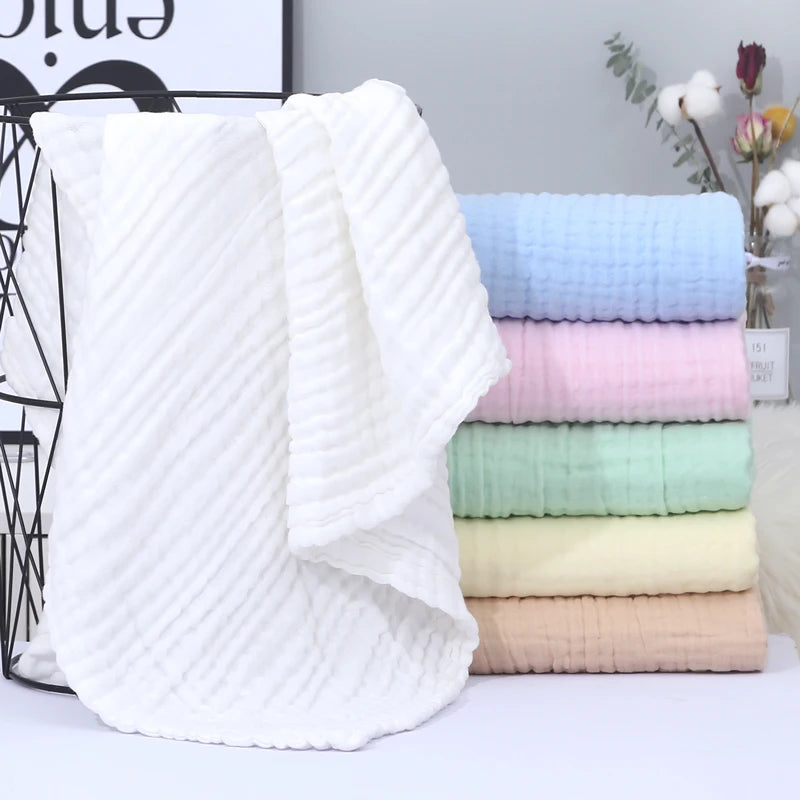 couverture bébé coton bambou solide quatre saisons douce fraises pommes opaque blanche rose verte