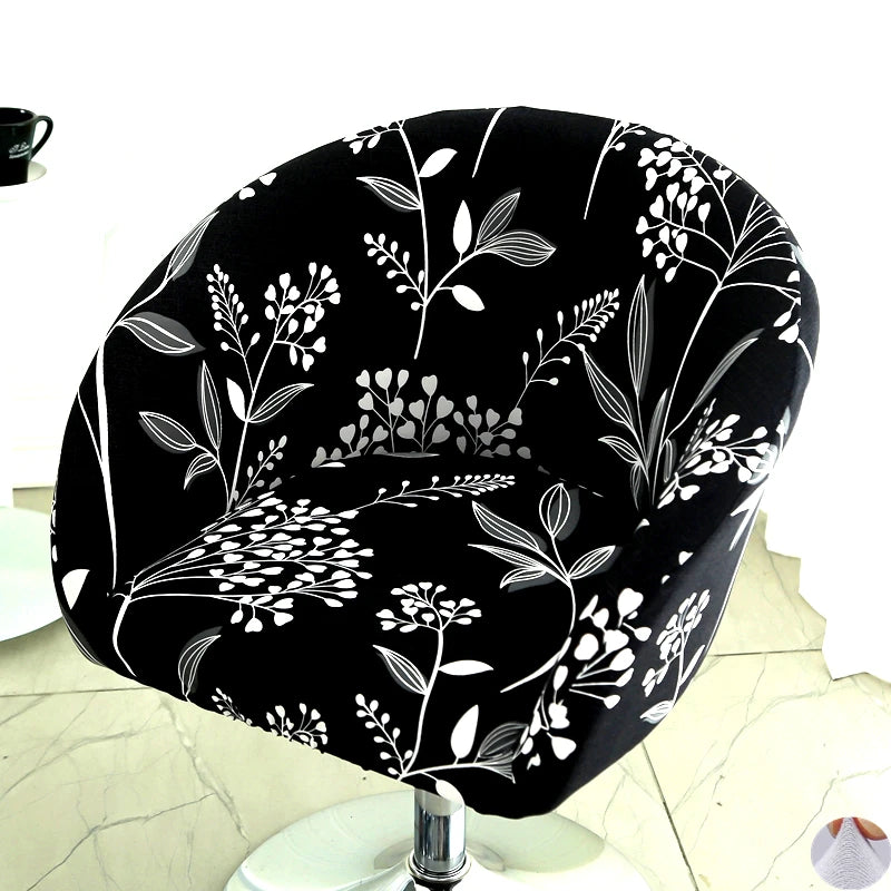 housse chaise extensible motif floral moderne fauteuil salle manger décor maison élastique