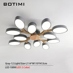 plafonnier moderne blanc bois éclairage led surface montée flux lumineux 249 2000 mètres carrés