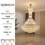 lustre cristal doré suspension salon hall lumière classique 20 sources 90v 260v