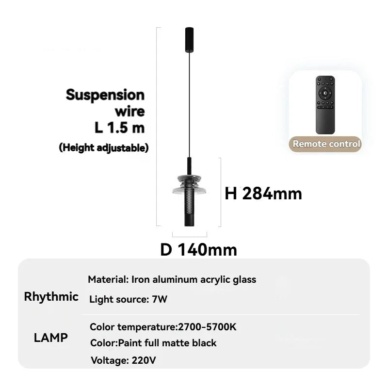 lampe suspendue moderne industrielle verre transparent noir doré maille dorée 2700k 5700k