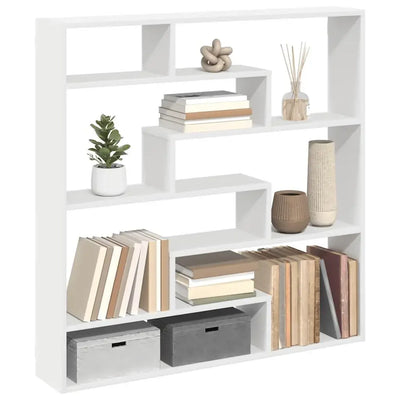 Étagère murale cube 7 compartiments blanc design moderne salon