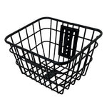 panier avant vélo noir acier fixations large capacité classique utilitaire