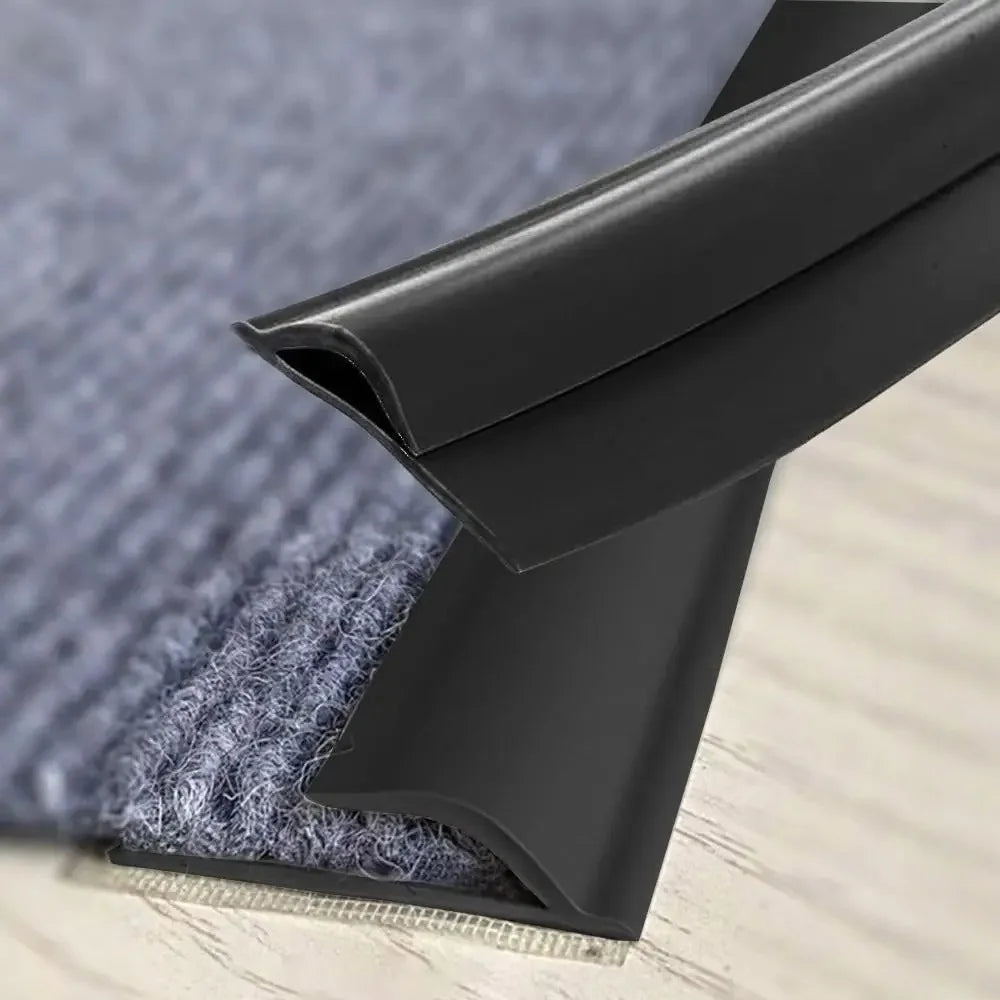 bordure tapis adhésive pvc 2m longueur 35mm largeur moderne minimaliste gris marronclair