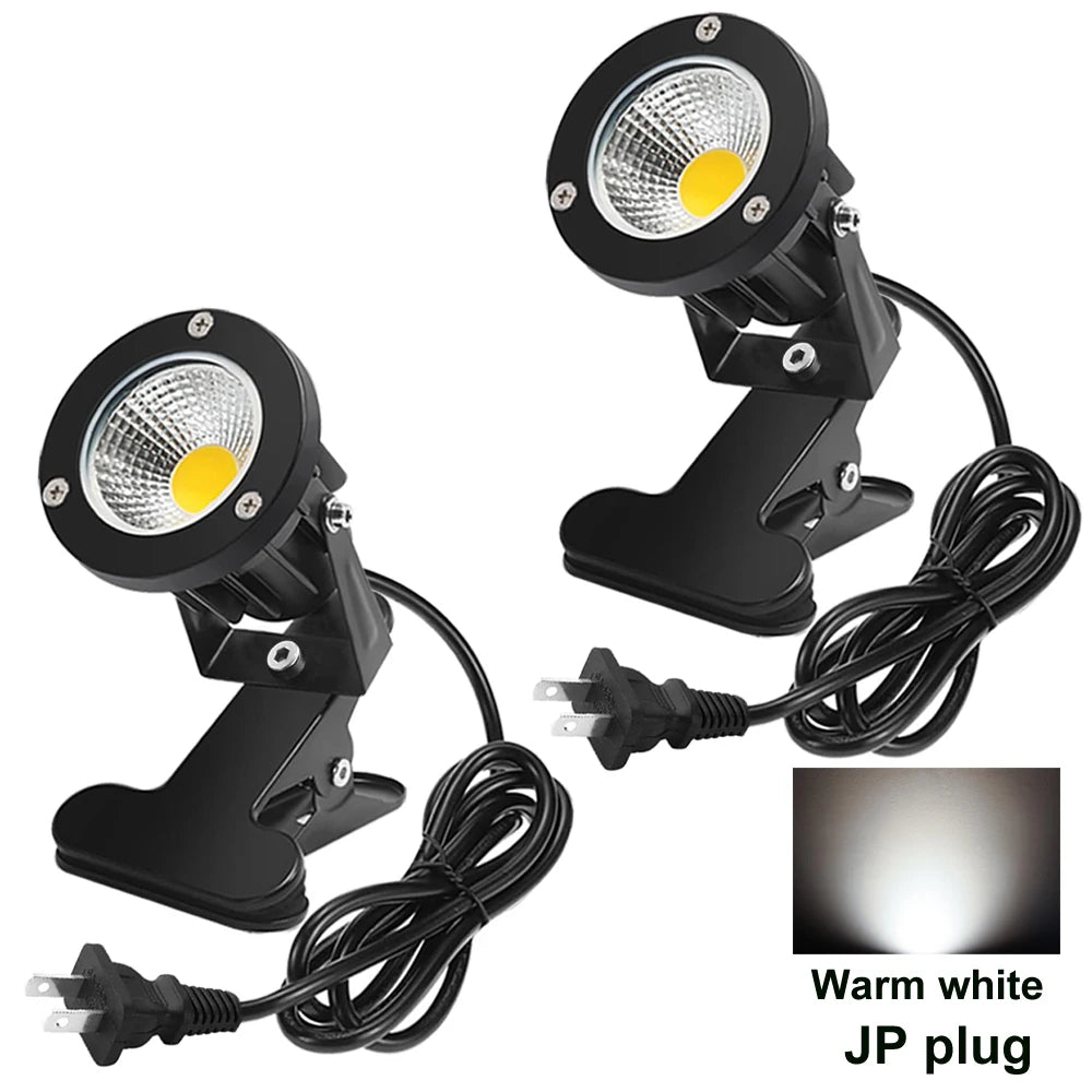 projecteur led noir moderne pinces 3000k us plug 6.6ft cable