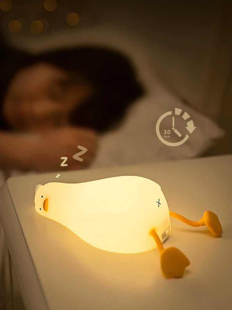 Lampe de nuit canard avec contrôle tactile dimmable