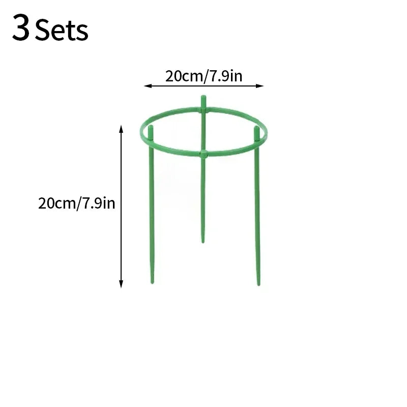 grille support plantes vert circulaire moderne fixations solides intérieur fleurs treillis plastique