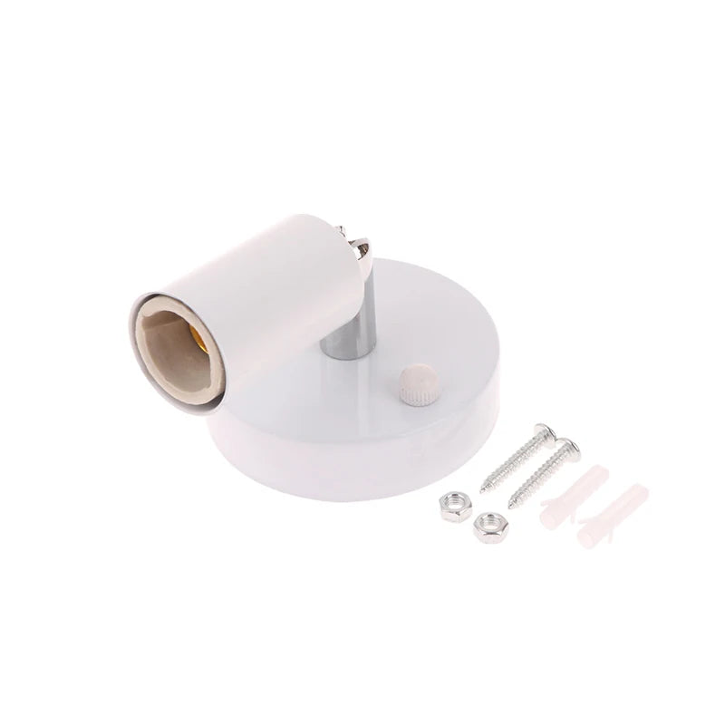support lampe moderne minimaliste noir blanc doré métallique brillant opacité vis écrous 10cm