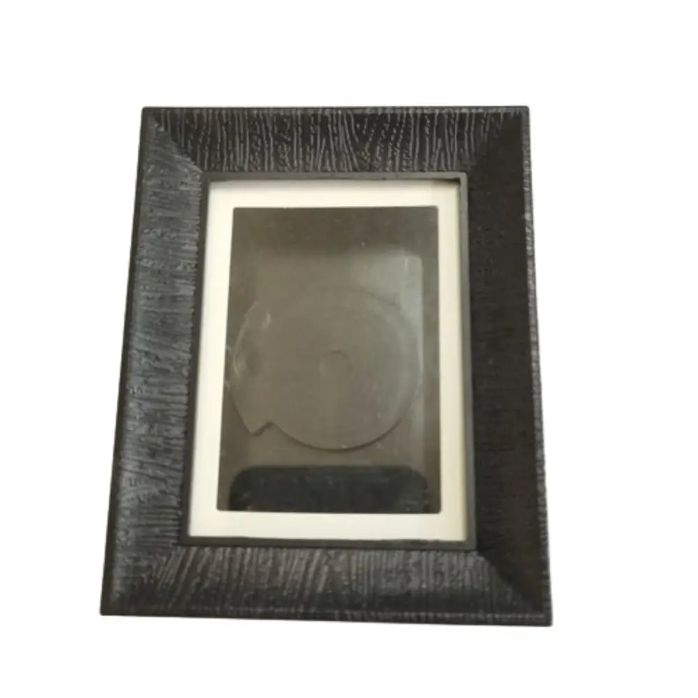 cadre photo noir ornements floraux aimants métalliques vintage classique baroque support réfrigerateur