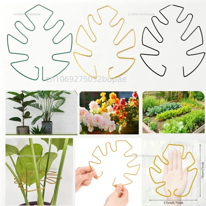 Support tiges plantes or noir vert spirale moderne intérieur pot balcon jardin