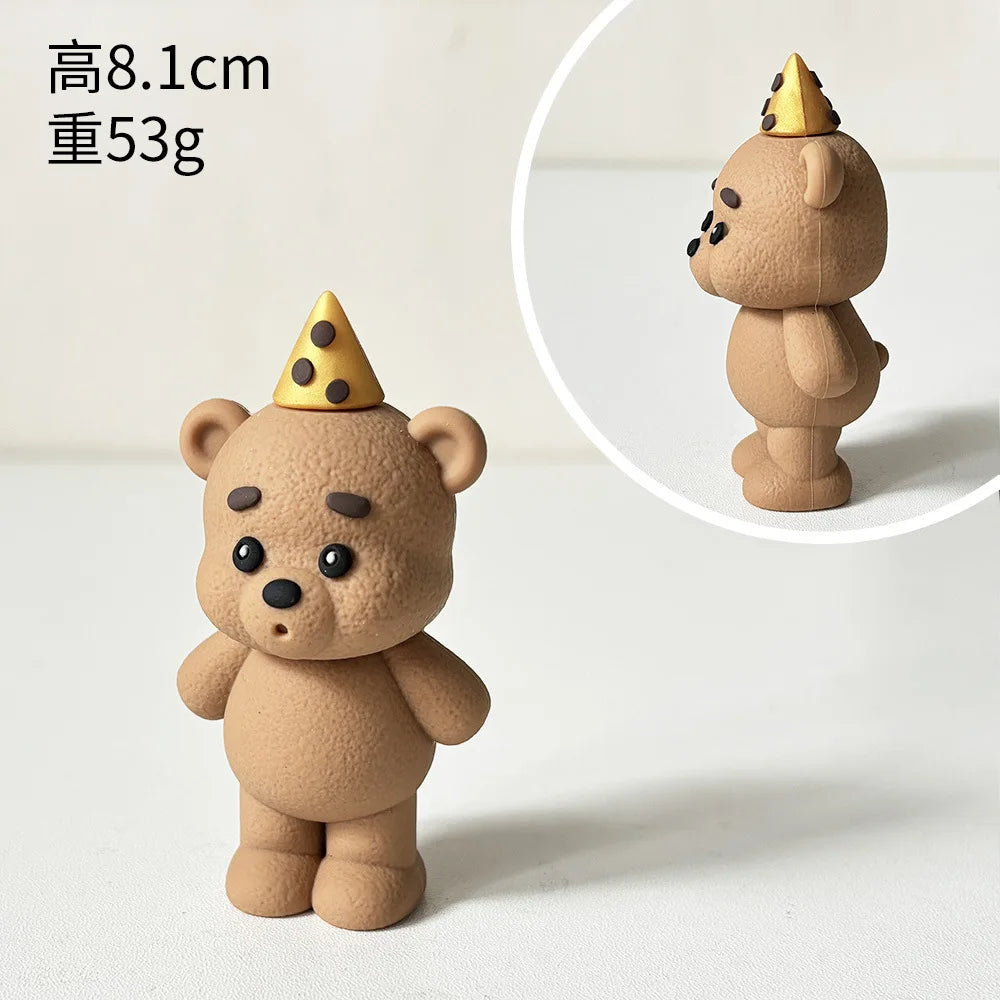 décoration anniversaire enfant gâteau ours sucre boules joyeuses happy birthday festive