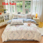 ensemble literie floral vintage 100 coton blanc rose vert bleu beige