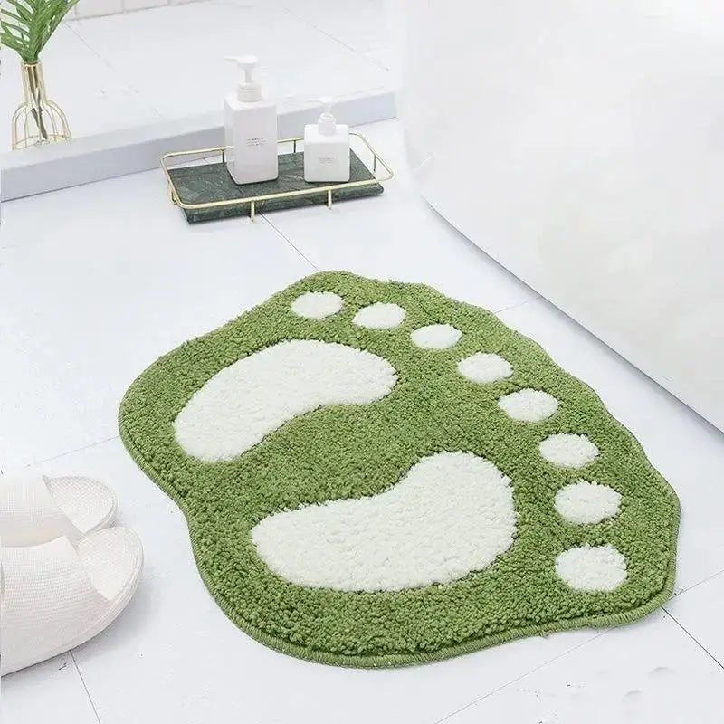 tapis sol doux absorbant traces pieds motif moderne couleur gris violet rose vert rouge