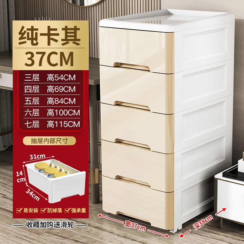 meuble tiroirs blanc moderne salle bain rangement étagères plastique minimaliste multifonctionnel organisateur