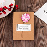 cartes voeux vintage enveloppes fleurs artificielles ruban jute anniversaire mariage noel retraite