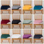 housse chaise extensible velours uni fauteuil cuisine salon moderne lavable