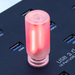 lampe led rechargeable transparente usb blanc rose vert bleu moderne minimaliste