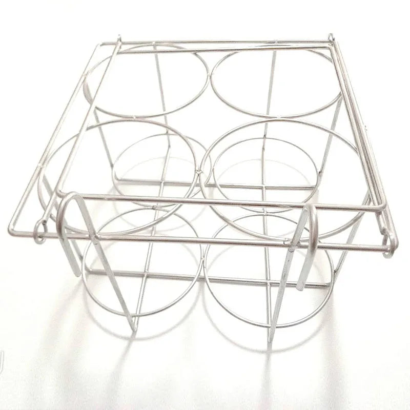 cage bouteilles argentée métal moderne organisation labo échantillons réactifs portable