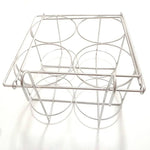cage bouteilles argentée métal moderne organisation labo échantillons réactifs portable