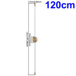 lampe murale moderne transparente dorée 120cm 100cm 80cm 60cm fixée mur led 3000k 4500k