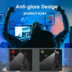 lampe led noir moderne télécommande éclairage rgb variable