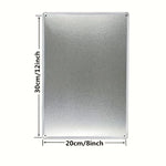 panneau décoratif métal personnalisable industriel vintage blanc rouillé texturéarrière ølets fixations 30x20cm