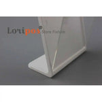 supports affiches table stand noir blanc inclinés modernes minimalistes burgers boissons menus