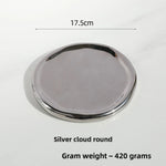 assiette céramique blanche dorée support bijoux moderne élégant plateforme rangement blanc doré mat brillant