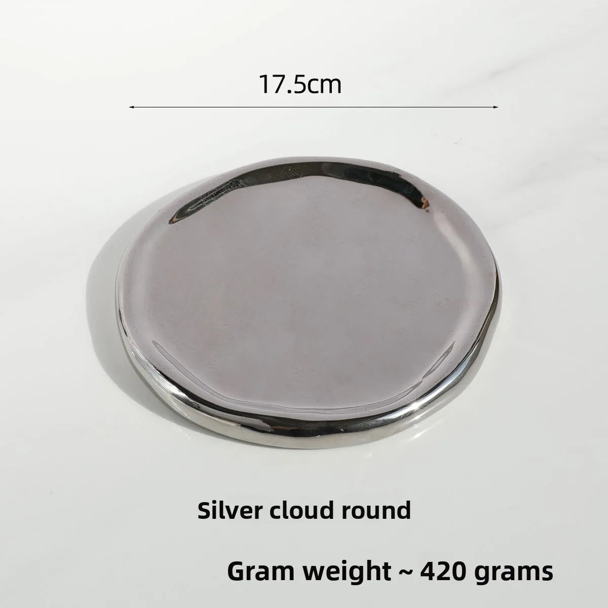 assiette céramique blanche dorée support bijoux moderne élégant plateforme rangement blanc doré mat brillant