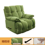 fauteuil relax moderne simili cuir gris orange beige vert ergonomique salon
