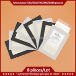 cadres photo modernes carton noir blanc texture film pet protécteur pièces différentes tailles