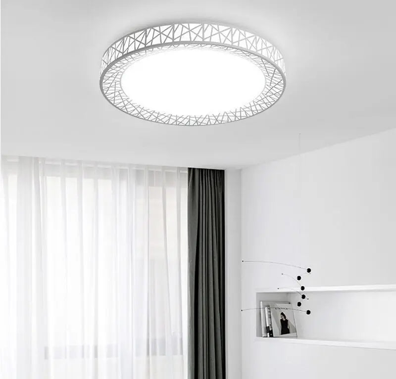 lampe blanc moderne structure géométrique 40cm 50cm énergie économie tactile