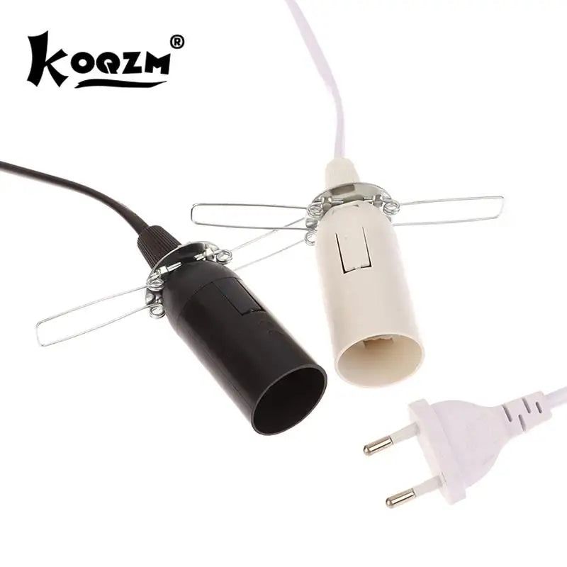 prise courant moderne noir blanc cable interrupteur clips métalliques ab