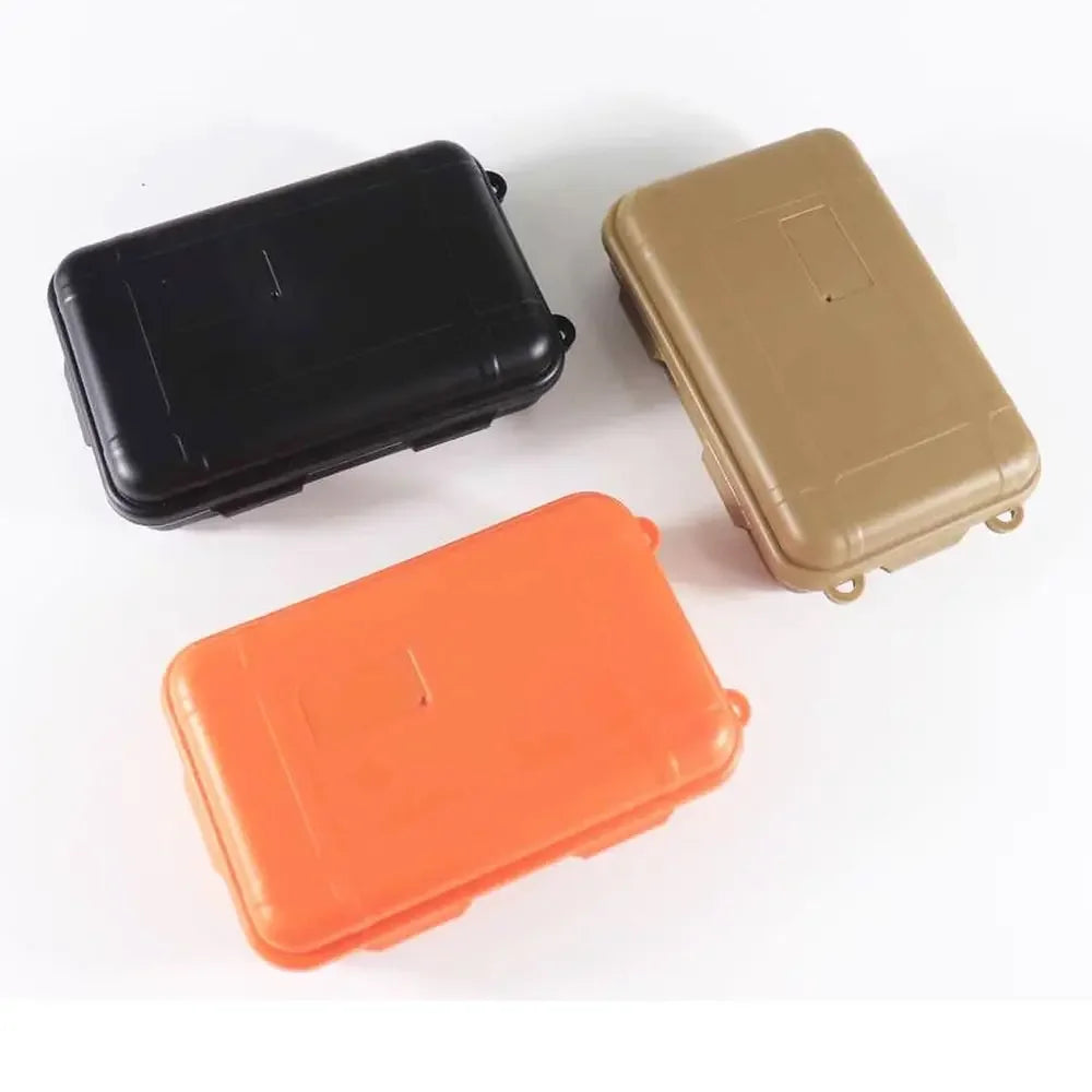 boîtes rangement noir orange marron pratique robuste réutilisables poignées trousses premiers secours