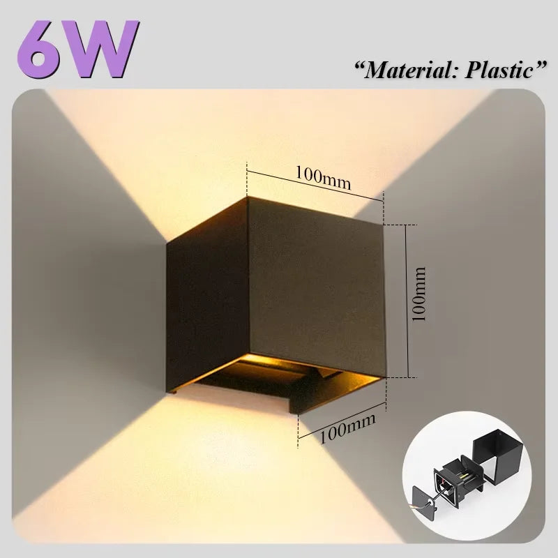 lampe murale moderne noire blanc 8w 4w 12v led cuisine salle manger