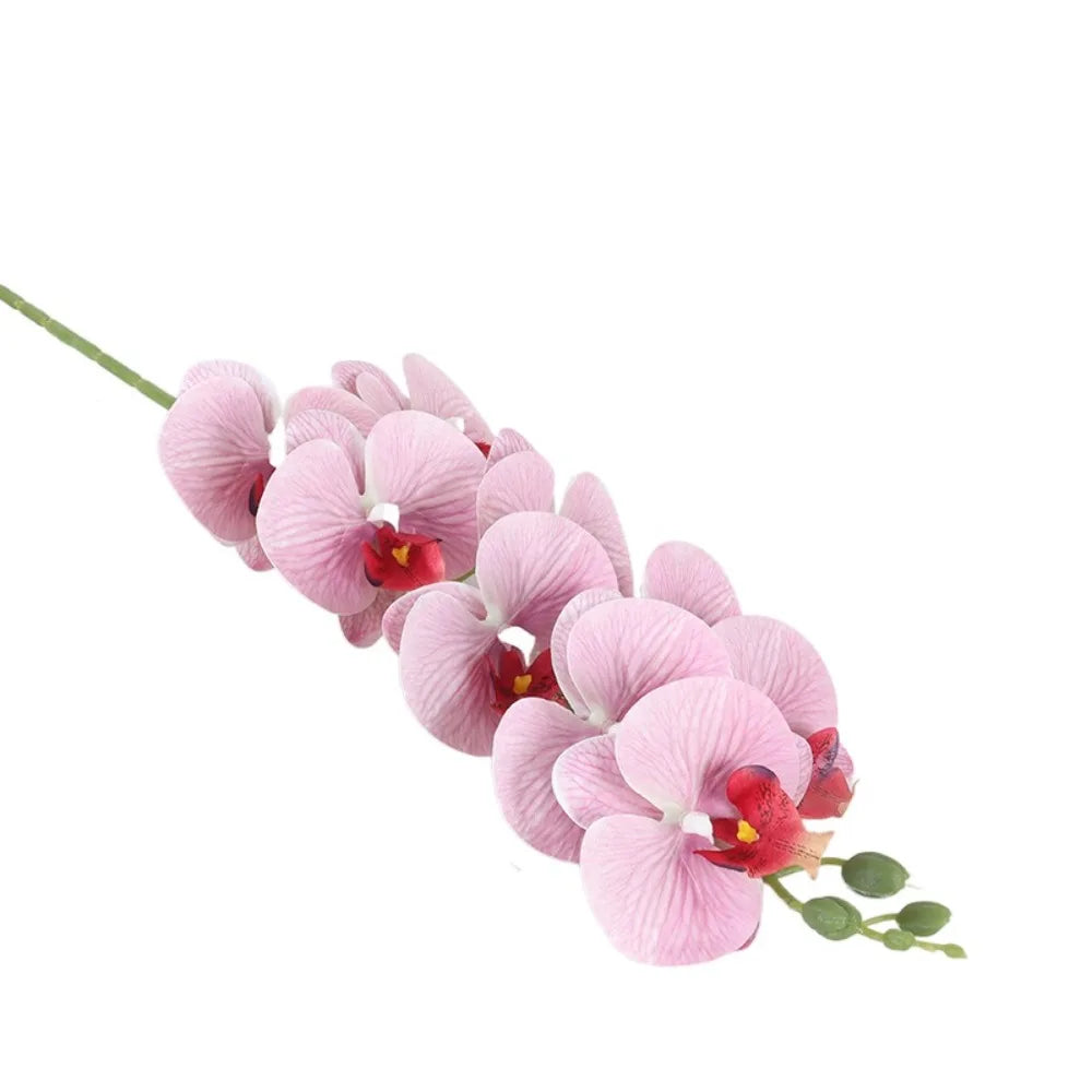 fleurs artificielles phalaenopsis têtes 98cm imprimées 3D moderne décoration intérieure blanc jaune rose