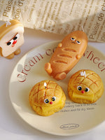 bougies parfumées formes pains aromathérapie cire soja sans fumée cartoon mignon boîte emballage decoration