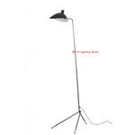 lampe sol moderne trépied noir aluminium 21w 90v 260v led interrupteur bouton