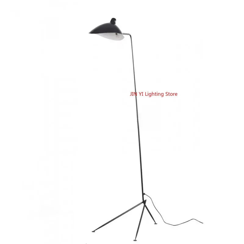 lampe sol moderne trépied noir aluminium 21w 90v 260v led interrupteur bouton