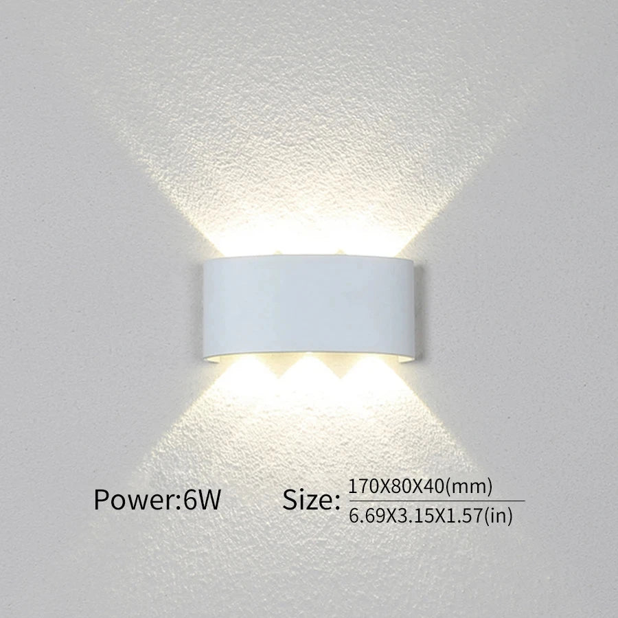 applique murale led moderne noir blanc 6w 2492000lm cuisine chambre salon entréeétude