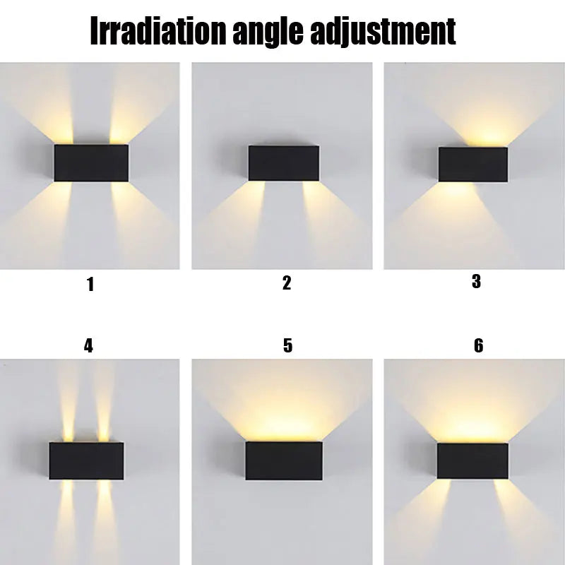applique murale led moderne noir doré texturée industrielleextérieur minimaliste