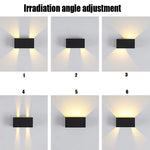 applique murale led moderne noir doré texturée industrielleextérieur minimaliste