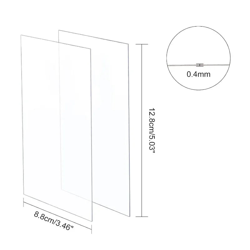 feuilles protection photo transparentes adhésives modernes 3.46 5.03 inches double face acrylique trés transparentes
