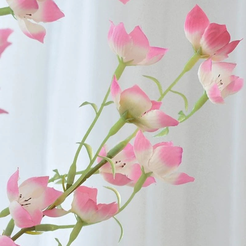 bouquet artificiel rose blanc décoration intérieure moderne minimaliste 97cm feuilles fleurs