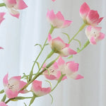 bouquet artificiel rose blanc décoration intérieure moderne minimaliste 97cm feuilles fleurs